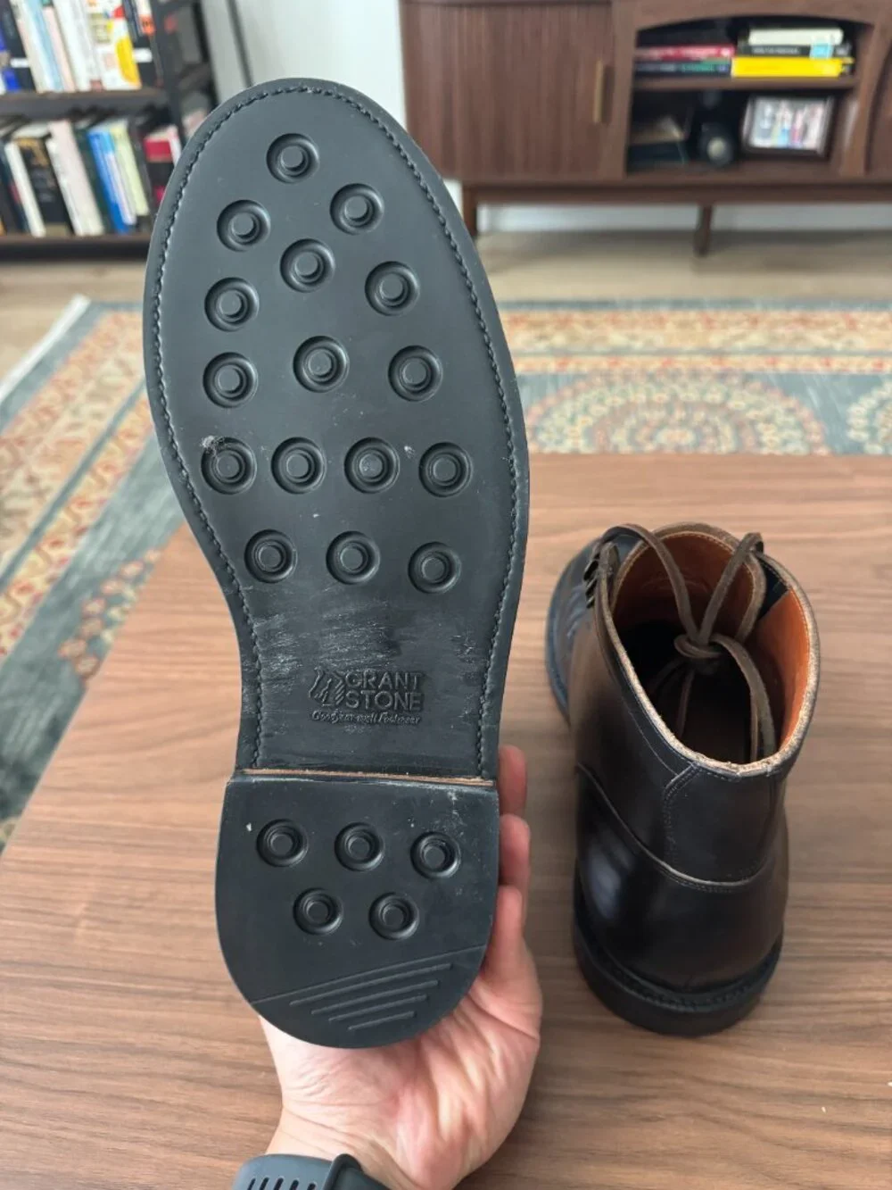 Grant Stone Diesel Boots, Black, Size 10E, Excellent Condition